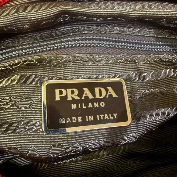 Prada Nylon Red Tote Bag with COA - Picture 9 of 12